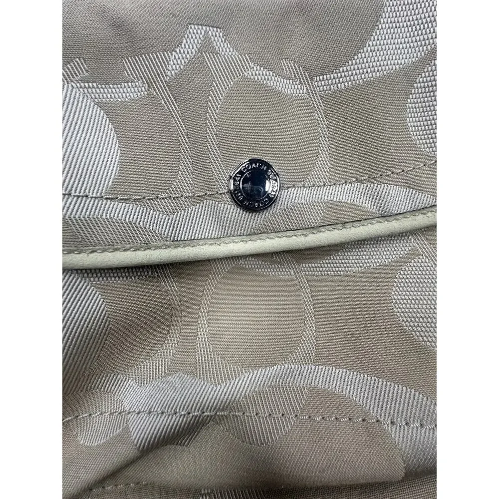 Coach Kyra Crossbody Bag Signature Canvas Khaki Monogram Hobo